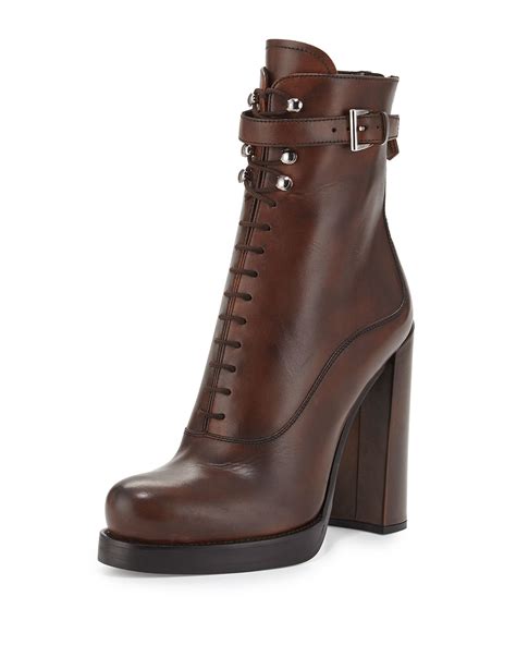 lace-up women prada boots|Prada women's lace up boots.